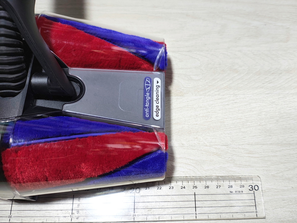 ダイソンペンシルバック・ヘッドの幅