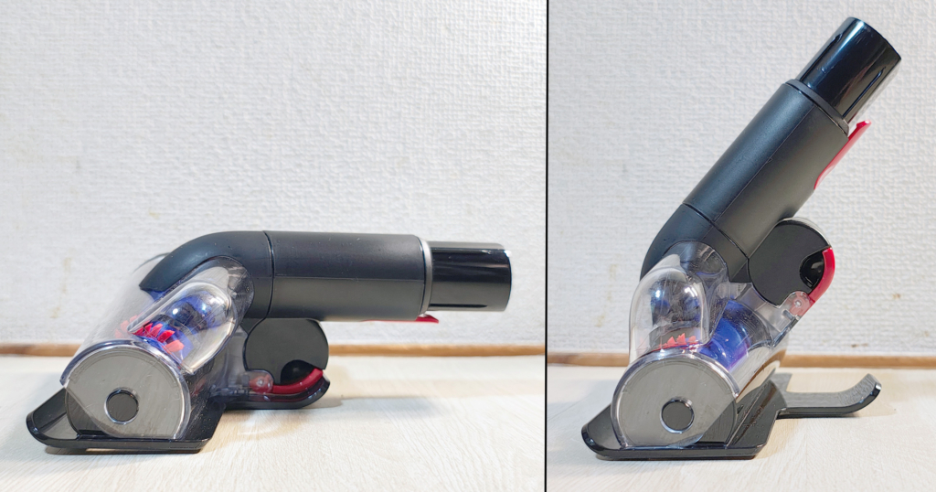 毛絡み防止スクリューツールの可動域