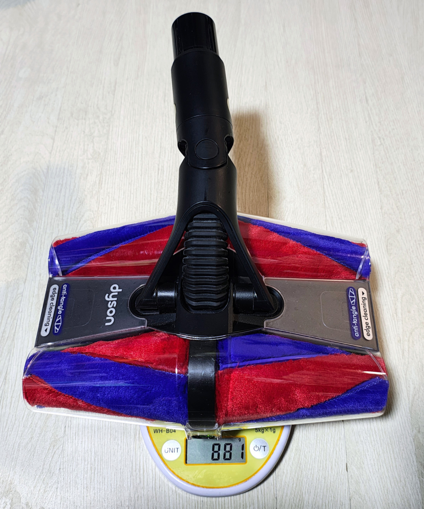 ダイソンペンシルバック・ヘッドの重さ